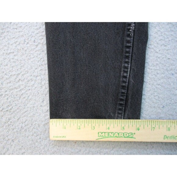 Levi's 550 Jeans Mens 31x32 Black Relaxed Fit Tapered Straight USA Distressed - Picture 3 of 12